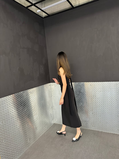 Black White Anais Heel