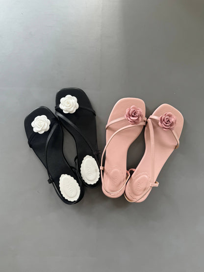 Black Kira Block Heel